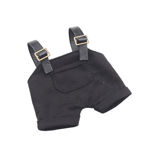 17cm Mini Doll'S Clothes Outfit Accessories For Labubu V1 V2 V3 Striped overalls hats glasses shoes Cool handsome Clothing Gift