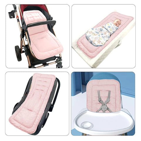 Comfortable Cotton Baby Stroller Pad Four Seasons General Soft Seat Cushion Child Cart Seat Mat Kids Pushchair Cushion For 0-27M