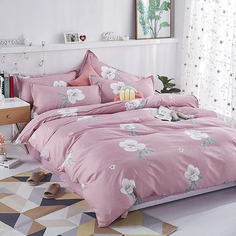 Brushed Duvet Bedding Set, Single Quilt Covers, Warm Bed Sheets, Pillowcases, Double Quilt Covers, Autumn, Winter