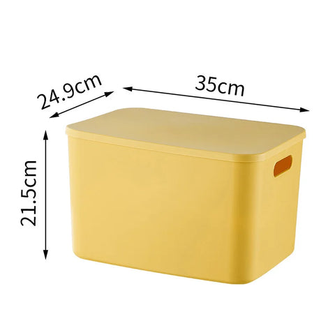 Plastic Storage Box Jewelry Lipstick Organizer Toy Underwear Stackable Baskets Colorful Desktop snacks Box Containers