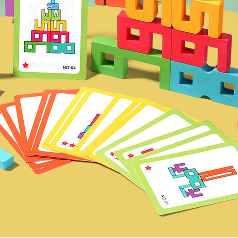 20PCS Wooden Number Stacking Blocks,Montessori STEM Educational Toys,Toddler Learning Gift for Boys Girls Ages 3-8 Years