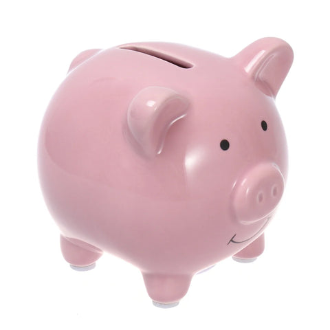 Imikeya Ceramic Piggy Bank Cute Pig Money Bank Coin Bank Girls Boys Decorative Coin Bank Money Saver Gift