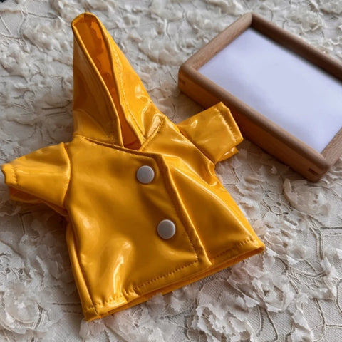 Dinosaur Raincoat Set Clothing for Labubu 10cm Mini Plush Doll Clothes Outfit Accessories Idol V1 V2 Gift