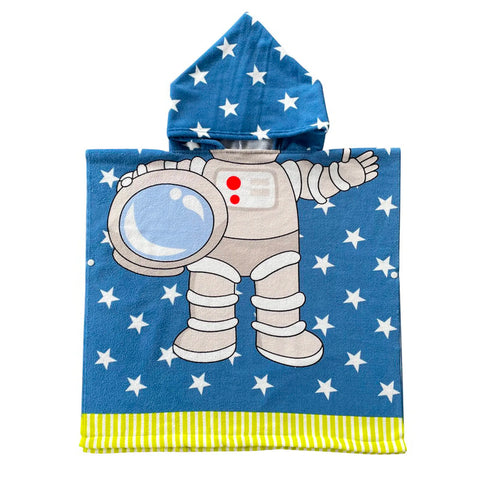 Baby Stitch Bath Towel Children Hooded Cape Cloak Boy Girl Cartoon Swimming Beach Towel Toddler Robes Lilo & Stitch Bathrobes