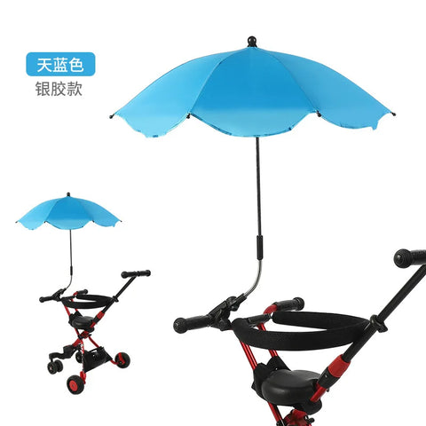 Universal Baby Car Pram Umbrella Adjustable Shade Umbrella Uv Sunshade For Stroller Accessories Sun Visor Portable Parasol Items