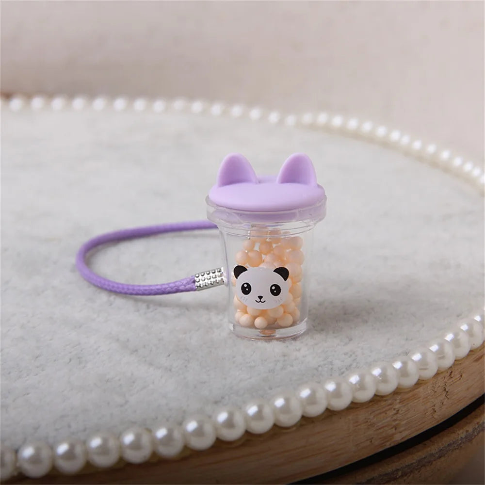 Mini Doll Kettle Pendant Transparent Water Cup for OB11 Dollhouse Scene Accessories BJD Dress Up Toys