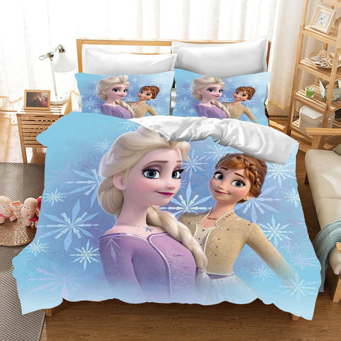 Frozen  3D Children'S Bedding Set Duvet Cover Set kingTwin Size Bedding Sets Universal, Suitable For Children And Adults