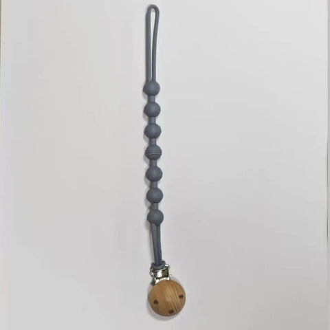 Baby Pacifier Clips Integrated silicone baby pacifier chain Teether Teething Toys Dummy Clip Holder Chain Clip Baby Gift