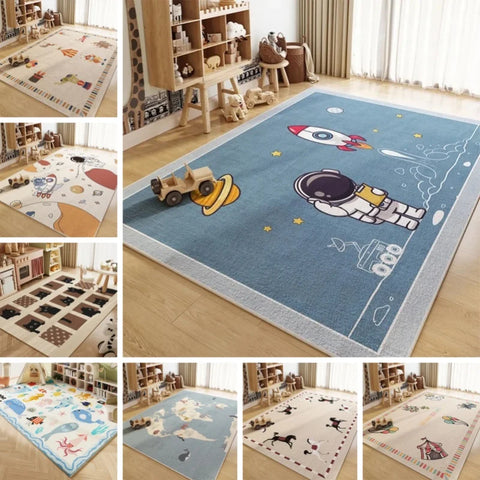 Space Astronauts Carpet for Living Room Home Decoration Sofa Table Large Area Rugs Bedroom Bedside Floor Mat Bathroom Door Mat