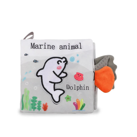 Soft Baby Books 3D Touch Feel High Contrast Cloth Book Early Learning Montessori Sensory Stroller Toys for Infant Toddler Gifts