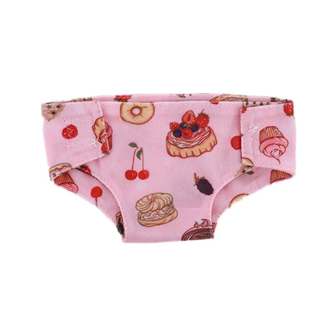 Doll Diapers Cute Underwear Animal Fruit Print For 18 Inch American Doll Girls & 43 cm ,Doll Clothes Accessories