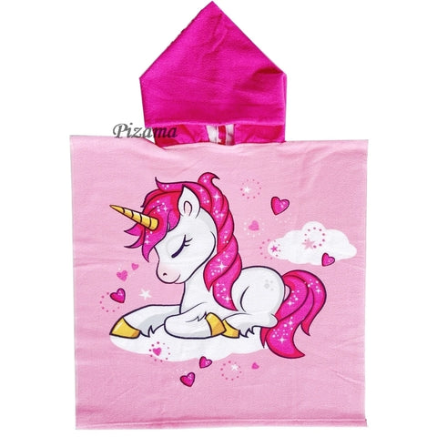 Baby Bath Towel Christmas Towel Baby Gifts For Newborn Muselina Bebe Beach Towels Blue Unicorn Hooded Sherpa For 0-12Years