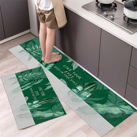 Non-slip Kitchen Mat Long Rugs Crystal Velvet Carpet for Living Room Absorbent Foot Mats Bedroom Doormat Alfombra Small Rugs