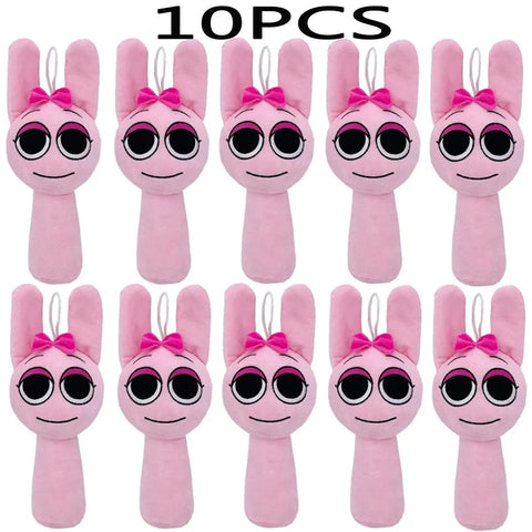 10PCS Sprunki Plush Incredibox Game Plush Kawaii Stuffed Pillow Soft Dolls Collection Room Decoration Christmas Gift Toy forKids