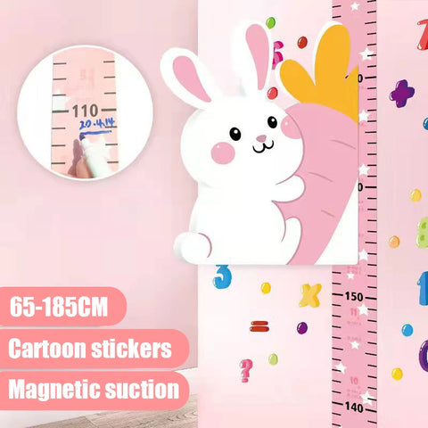 Removable 3d Three-dimensional Cartoon Height Stickers Self-adhesive Children's Magnetic Suction Baby Height Wall Stickers