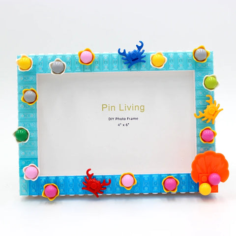 Pinliving Ocean Series Shell Baby DIY Building Blocks Simple Photo Frame Set Kindergarten Handmade Activities Modern