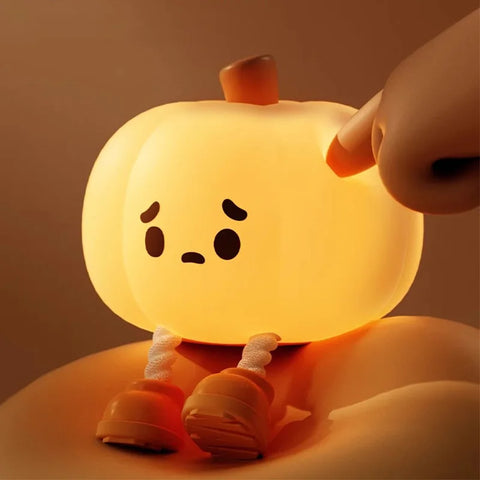 Pumpkin Halloween Led Night Light Ghost Table Lamp Book Light Cute Cartoon Birthday Gifts for Kids Nursery Bedroom Bedside Sleep