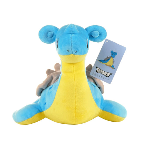 Kawaii Pokemon Lapras Stuffed Toys Cartoon Cute Water Sprit Plush Dolls Throw Pillow Birthday Gift  For Kids Friends Boys