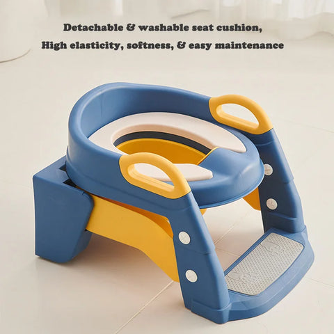 Newly Upgraded Portable Toilet Seat Children's Pot Foldable Potty Training Seat Step Stool Portable Potty Child Pot Bebe Toilett