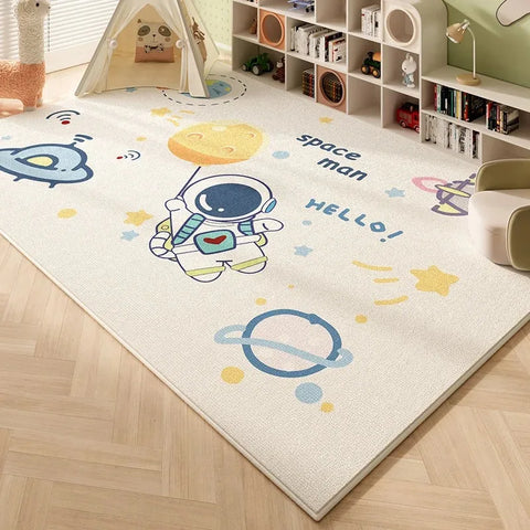 Space Astronauts Carpet for Living Room Home Decoration Sofa Table Large Area Rugs Bedroom Bedside Floor Mat Bathroom Door Mat