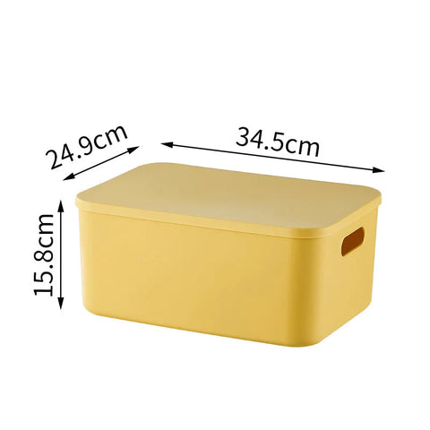 Plastic Storage Box Jewelry Lipstick Organizer Toy Underwear Stackable Baskets Colorful Desktop snacks Box Containers