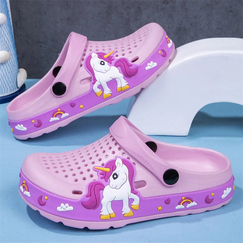 New Kids Clogs Baby Girls Slippers Summer Beach Water Shoes Indoor Outdoor EVA Casual Slipper Cute Little Girls Shoes Sandals
