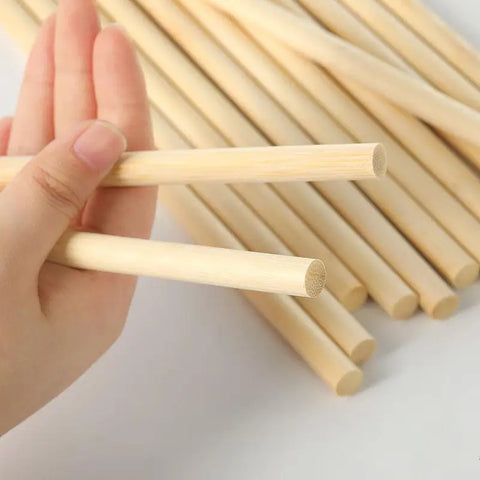 3-8mm Round Wooden Bamboo Sticks DIY Handmade Craft Making Small Wooden Stick Material For WoodworkingSupplies