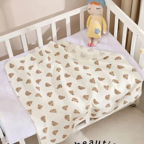 Cotton Muslin Baby Receiving Blankets for Girls and Boys Newborn Muslin Swaddle Blanket Bedding Infant Bath Towel Baby Items