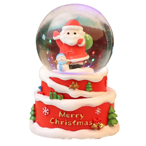 Christmas Crystal Ball Lighting Christmas Snow Globe Ornament Thanksgiving Christmas Gift Christmas Home Office Desk Decoration