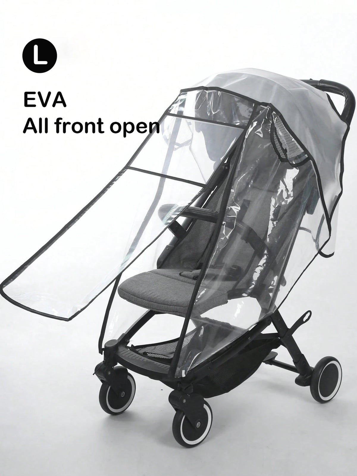 Baby stroller accessories waterproof and rainproof cover transparent windproof and dustproof opened for baby stroller raincoats