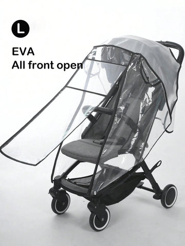 Baby stroller accessories waterproof and rainproof cover transparent windproof and dustproof opened for baby stroller raincoats