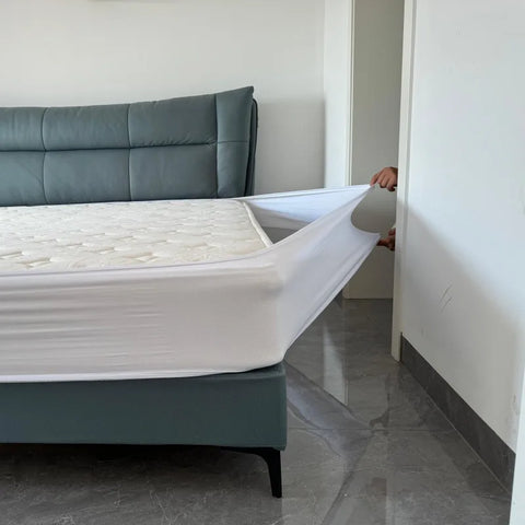 Box Spring Cover Queen Size Stretchy Wrap Around 4 Sides of The Box Spring, Alternative for Bed Skirt Twin/Full/Queen/King