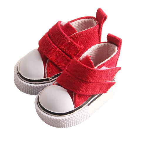 14'' Fashion Cute 5 cm Canvas 13 Colors Doll Shoes Snekers For 1/6 BJD Dolls Russian DIY Handmade Toys Shoes For Nancy Lesly