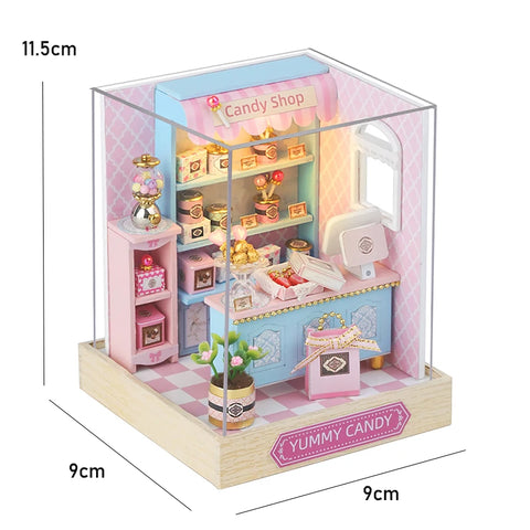 Doll House Handmade 3D Puzzle Making Building Model Kit Production And Assembly Room Toys Wooden Crafts DollHouse Birthday Gifts