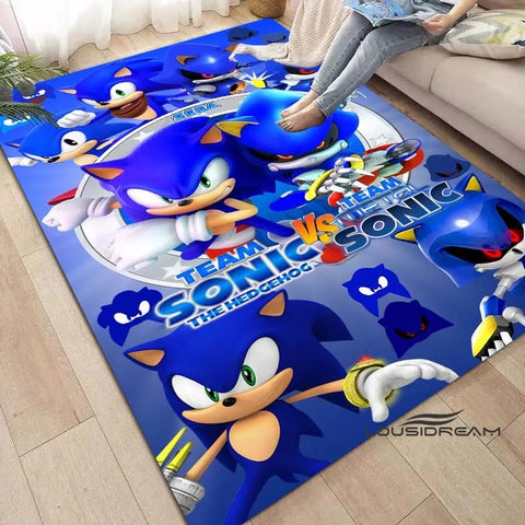 Anime Characters S-Sonic Carpet for Living Room Home Sofa Decoration,Children Game Large Decor Floor Mat Yoga Mat Large Carpet