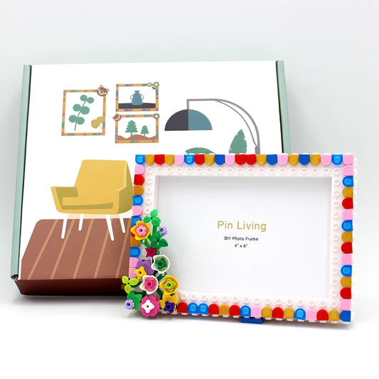 1PC  Flower Graden Photo Frame,Simple  Color Block DIY picture Frame For Home Decoration
