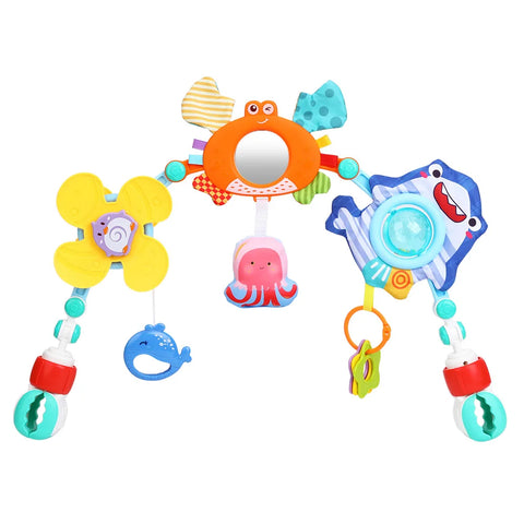 Baby Toy Stroller Arch Musical Rattle Adjustable Clip Crib Mobile Hanging Bed Bell 0 12 Months Educational Toys For Newborn Gift