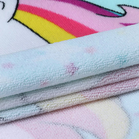 80-130cm Kids Hooded Bath Beach Poncho Towels Baby Quick Dry Bathrobe Child Cartoon Poncho Towels Microfiber Swim Cover-ups