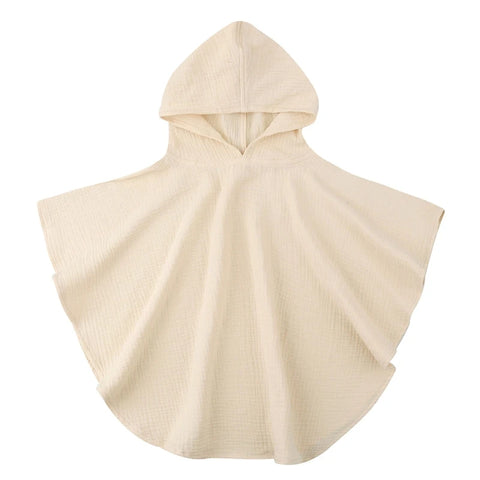 Soft Cotton Baby Hooded Towel Bath Towel for Boys Girls Bathrobe Sleepwear Children's Clothing Floral/Solid Color Infant ponchos