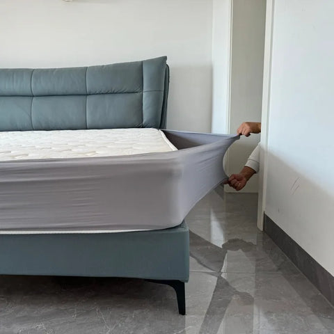 Box Spring Cover Queen Size Stretchy Wrap Around 4 Sides of The Box Spring, Alternative for Bed Skirt Twin/Full/Queen/King