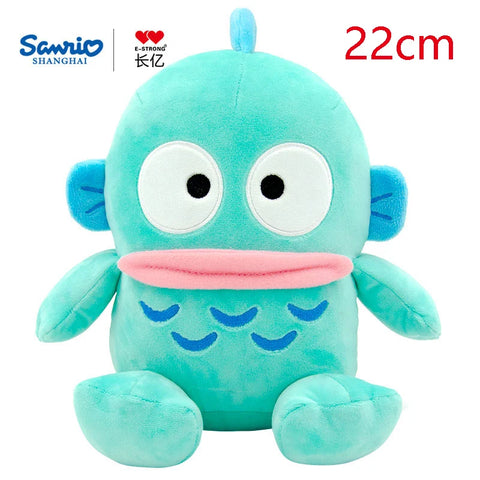 100% Genuine Sanrio Hangyodon Cartoon Plush Toy Hanton Plush Dolls Throw Pillow Birthday Gift Kids Friends Halloween Decoration