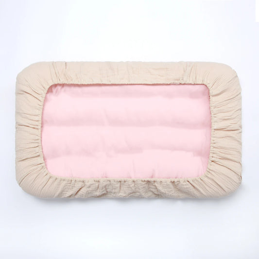 Newborn Cartoon Bed Sheet  Children's Bed Cover  Bedspread  Knitted Cotton  Baby  Maternal and Child Supplies