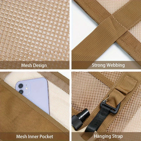 Universal 40-50L Polyester Beach Tote Bag, Multi-Pocket, Large Capacity, Non-Waterproof, with Leisure Outdoor Equipment