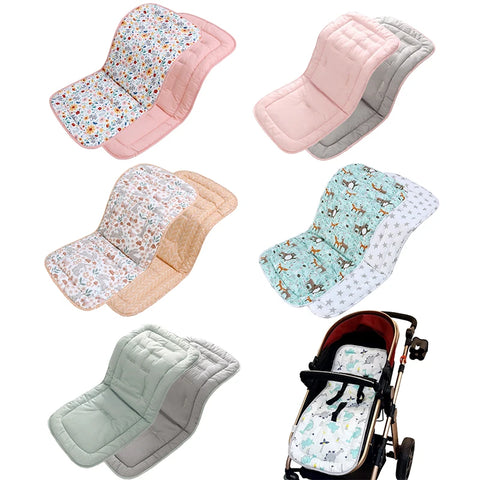 Comfortable Cotton Baby Stroller Pad Four Seasons General Soft Seat Cushion Child Cart Seat Mat Kids Pushchair Cushion For 0-27M
