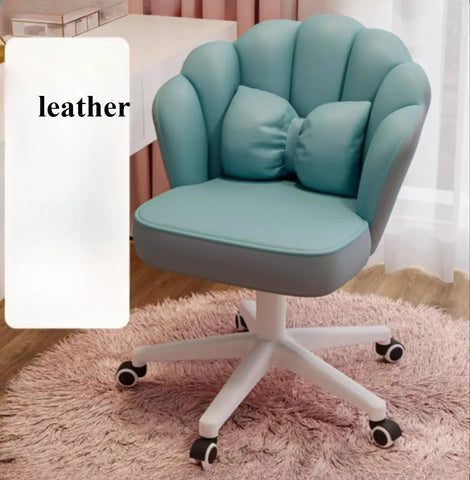 Office Chair Cute Petal Desk Chair, Modern Fabric Home Butterfly Chairs Height Adjustable Chair Makeup Chairs Computer Chairs