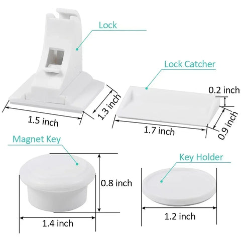 Magnetic Children's Lock for Extra Cabinet Door Safety: A Must-Have for Parents  Drawer Lock  Baby Protection  Baby Safety Lock