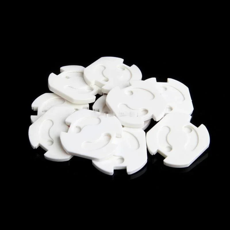 10Pcs EU Power Socket Electrical Outlet Baby Child Safety Guard Protection Anti Electric Shock Plugs Protector Rotate Cover