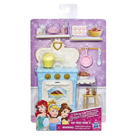 Original Disney Princess Ariel Royal Vanity Belle Royal Kitchen Cinderella Tea Cart Chariot Playset Pretend Play for Girl Gifts