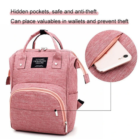 Nappy Backpack Diaper Bag Mummy Large Capacity Bags Mom Baby Multi-Function Waterproof Outdoor Travel Diaper Bags for Baby Care