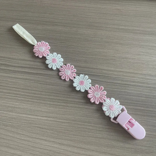 Little Daisy Baby Pacifier Clips Pacifier Chain Nipple Bracket Holder for Nipples Toddler Girl Baby Shower Gift Baby Accessories
